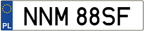 Trailer License Plate